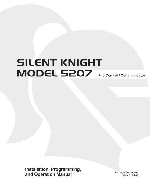 SILENT KNIGHT MODEL 5207