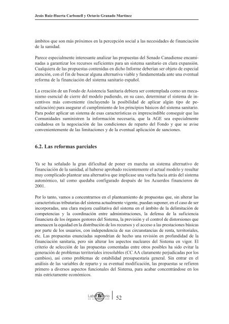 31/2003 La sanidad en el nuevo modelo de financiaciÃ³n autonÃ³mica