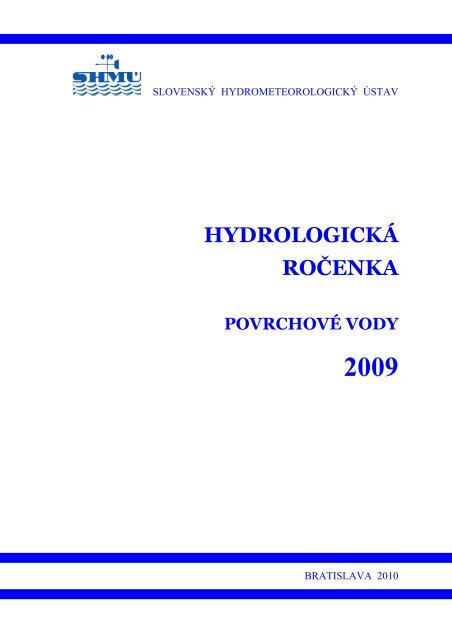 HydrologickÃ¡ roÄenka povrchovÃ½ch vÃ´d 2009 - SHMÃ