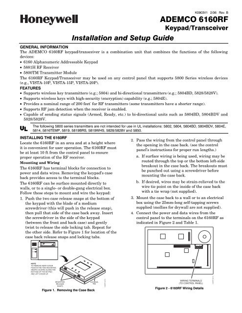 6160rf-install-guide.. - Intella-Home Inc.