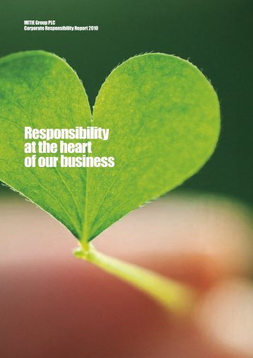 Responsibility at the heart of our business - Mitie