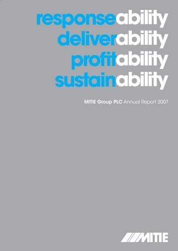 responseability deliverability profitability sustainability - Mitie