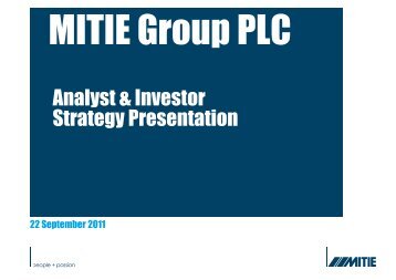 Analyst & Investor Strategy Presentation - Mitie