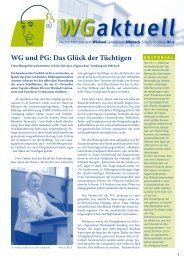 WG und PG: Das Glück der Tüchtigen - Wieland-Gymnasium Biberach