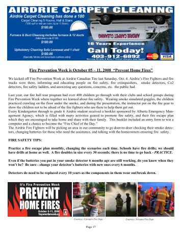 Fire prevention week essay contest