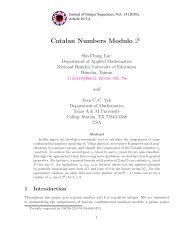 Catalan Numbers Modulo 2 - Research Institute for Mathematical ...