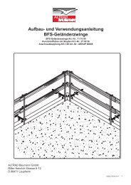 Aufbau- und Verwendungsanleitung BFS-Geländerzwinge