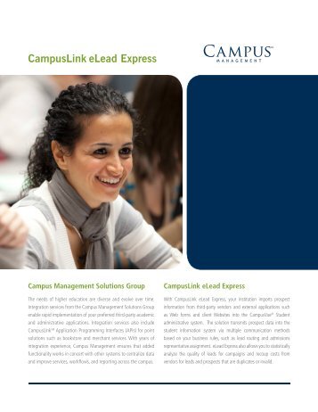View product sheet - Campus Management Corp