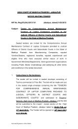 HIGH COURT OF MADHYA PRADESH : JABALPUR NOTICE ...