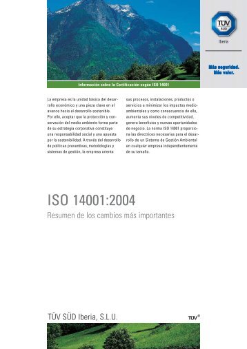 ISO 14001:2004 - Tüv Süd