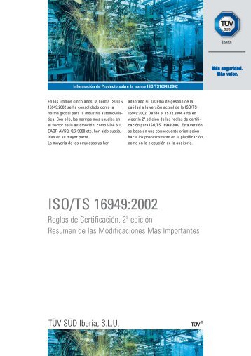 ISO/TS 16949:2002 - Tüv Süd