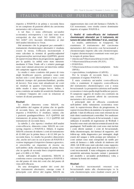ITALIAN JOURNAL OF PUBLIC HEALTH Aspetti economici ... - Ijph.it