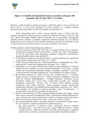 Zapis z VZ KPU SR22.6.2011 - Komora pozemkovÃ½ch Ãºprav SR