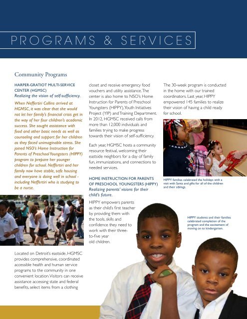 2012 AnnuAl RepoRt - Neighborhood Service Organization