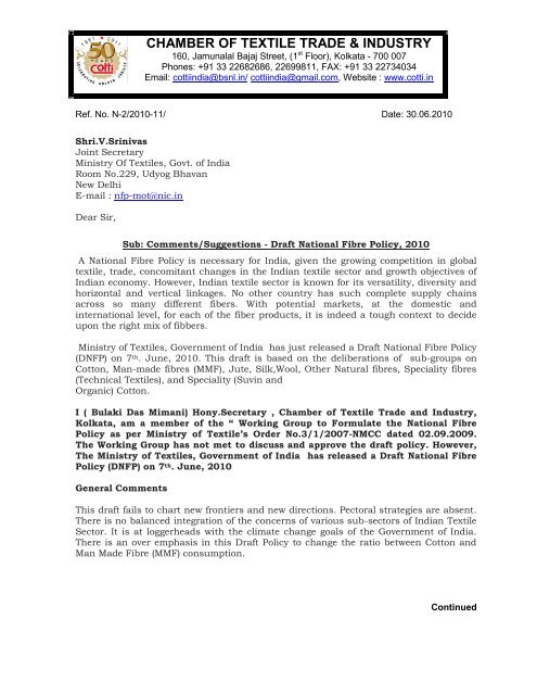 Read In Full Ministry Of Textiles