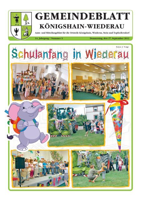 GEMEINDEBLATT - Königshain-Wiederau