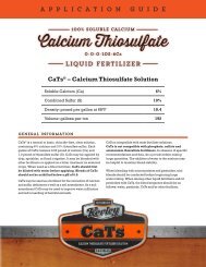 CaTsÂ® Application Guide - Tessenderlo Kerley