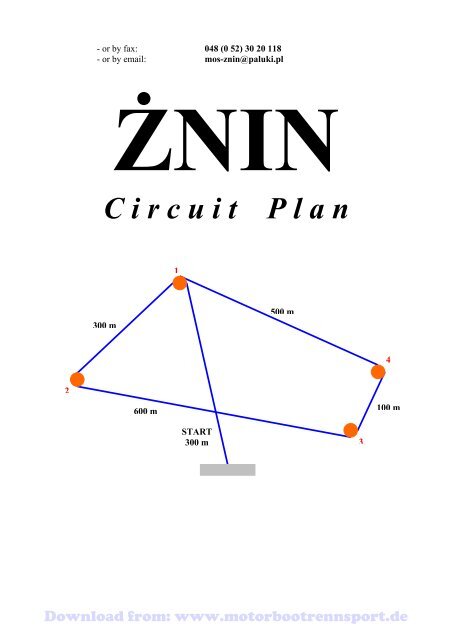 Advance Regulations, Schedule, Entry Form, Race Course (PDF ...