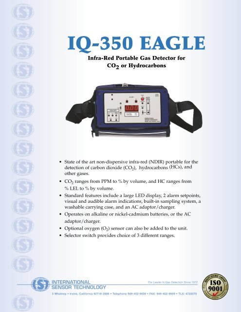 Portable IQ-350 Eagle - International Sensor Technology