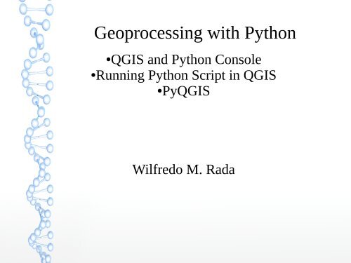 Geoprocessing with Python - OSGeo Wiki