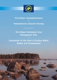 Viru-Peipsi veemajanduskava - Keskkonnaministeerium