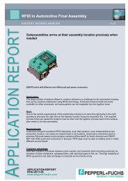 RFID in Automotive Final Assembly (PDF, 1.1 MB) - Pepperl+Fuchs