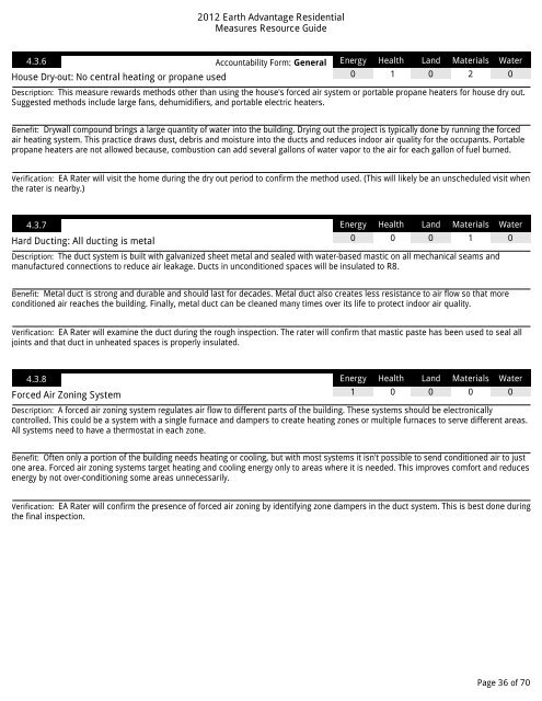 EA New Homes Measures Guide - Earth Advantage