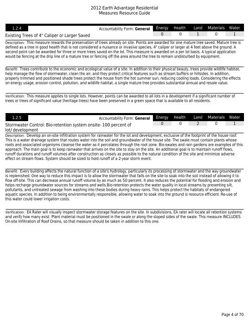 EA New Homes Measures Guide - Earth Advantage