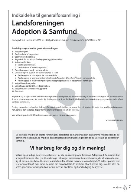 Adoption & Samfund - Adoption og Samfund