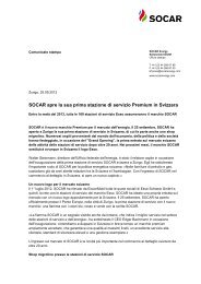 SOCAR apre la sua prima stazione di servizio Premium in Svizzera