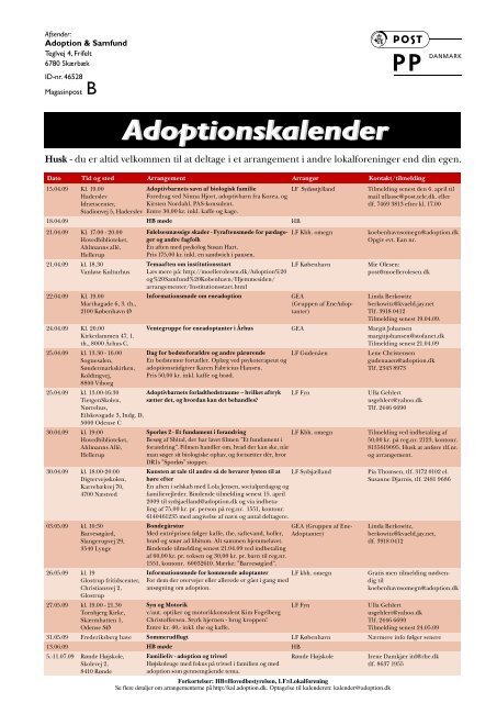 AC BÃ¸rnehjÃ¦lps adoptions - Adoption og Samfund