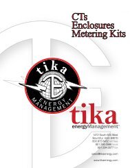 CTs Enclosures Metering Kits - Tika Energy Management