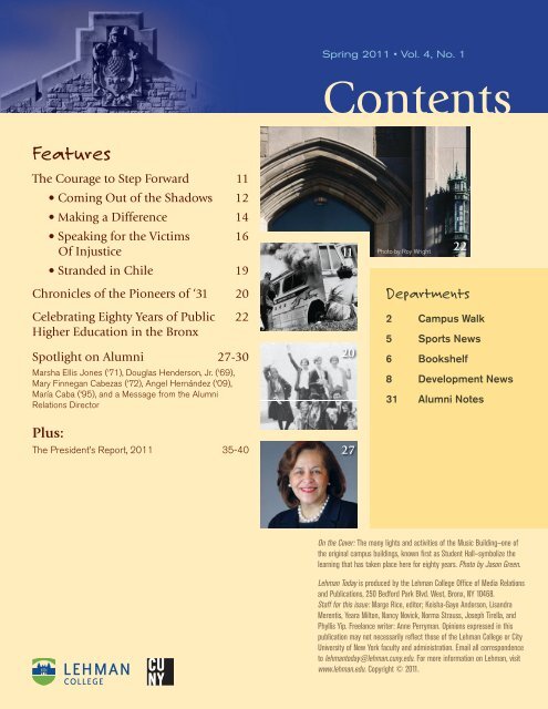 Spring 2011 Issue - Lehman College