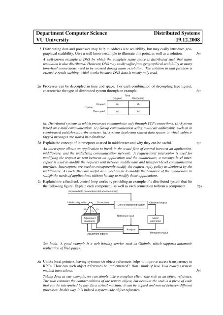 Department Computer Science Distributed Systems VU University ...