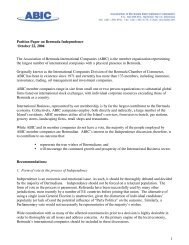 ABIC Position Paper on Independence (pdf) - Politics.bm