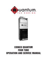 coinco quantum four tube operation and service ... - Vending World