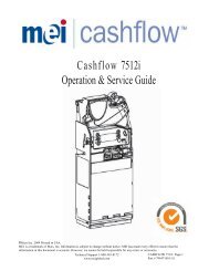 Cashflow 7512i Operation & Service Guide - Vending World