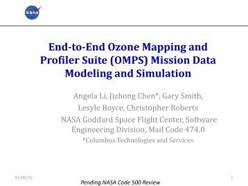 (OMPS) Mission Data Modeling and Simulation - GOES-R
