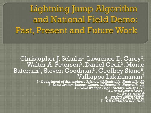 An Overview of the Total Lightning Jump Algorithm: Past ... - GOES-R