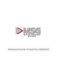 dokÃ¼mantasyon ve daÄÄ±tÄ±m yÃ¶nergesi - MSG