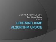 Lightning Jump Algorithm Update - GOES-R