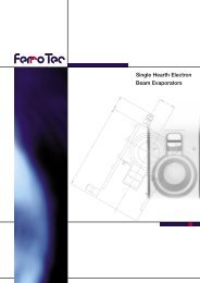 Single Hearth Electron Beam Evaporators - FerroTec GmbH