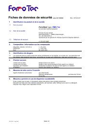 Fiches de donnÃ©es de sÃ©curitÃ© selon 93/112/EWG - FerroTec GmbH