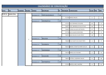 (CALEND\301RIO DA CONVOCA\307\303O 16-03-11 ... - Faetec