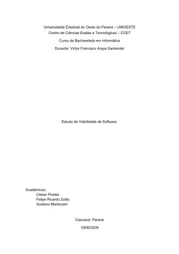 OdontoPro - Estudo de Viabilidadex.pdf - INF-Unioeste