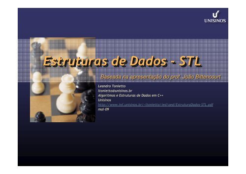 Estruturas de dados com STL - Unisinos