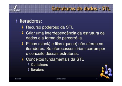 Estruturas de dados com STL - Unisinos