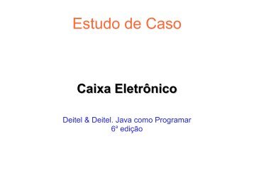 Caixa EletrÃ´nico - DEINF/UFMA