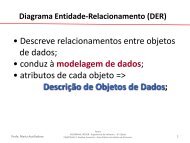 Diagrama Entidade-Relacionamento (DER) - DEINF/UFMA