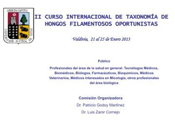 ii curso internacional de taxonomÃ­a de hongos filamentosos ... - ISHAM